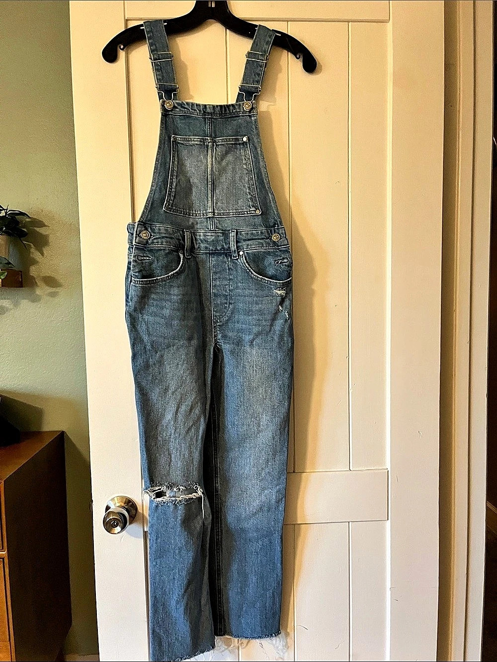 Paige Denim Overalls Blue Waist 24- NWOT